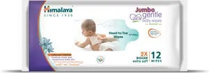 Himalaya Jumbo Gentle Baby Wipes | Soft & Safe Baby Skin Cleaning with Aloe Vera & Indian Lotus Extracts
