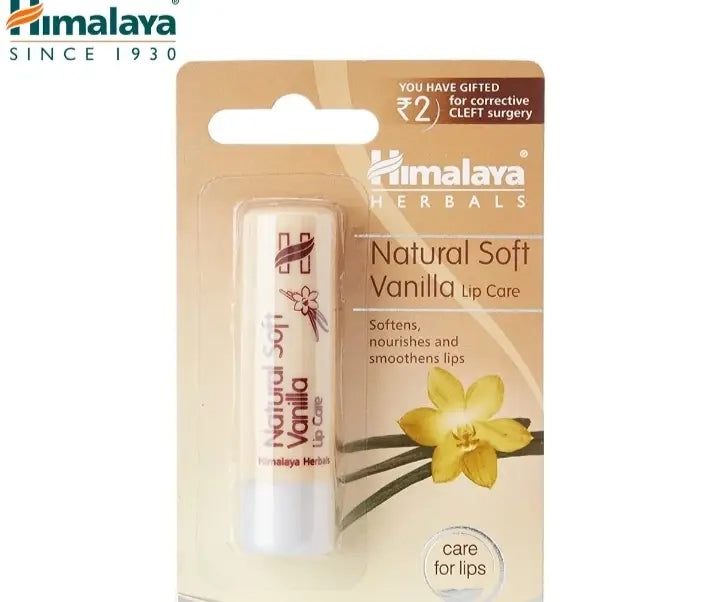 Himalaya Strawberry, Vanilla, Peach & Litchi Shine Lip Care 4.5g - Helps Moisturize Dry Lips, Prevent Moisture Loss, And Provide a Subtle Natural Shine