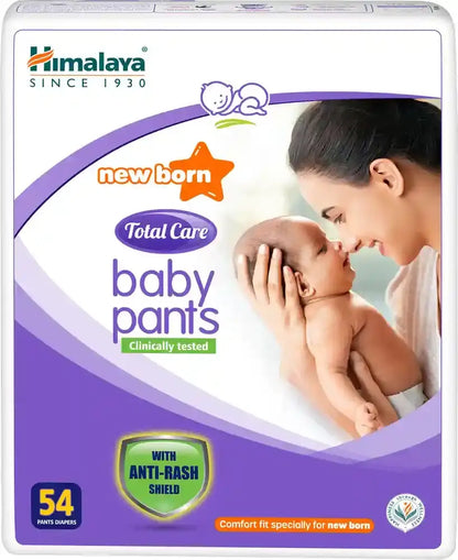 Himalaya New Baby Pants Diapers | Aloe Vera & Yashad Bhasma with Anti-rash shield