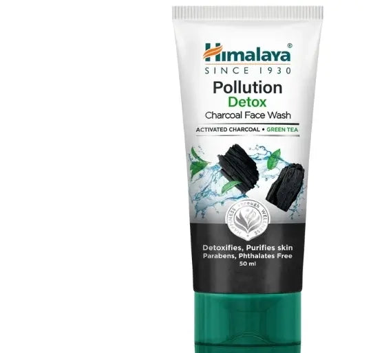Himalaya Pollution Detox Charcoal Face Wash | Deep Pore Cleansing 50ml / 100ml