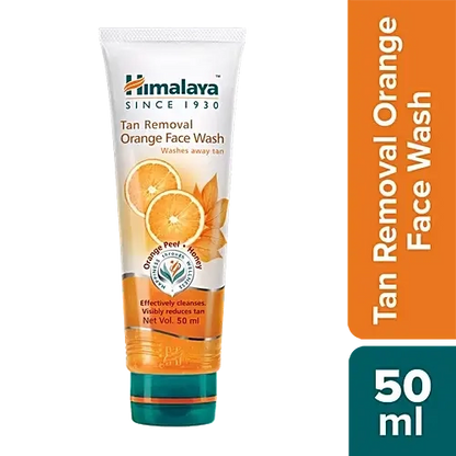 Himalaya Tan Removal Orange Face Wash | Brightening Skin Care 50ml / 100ml