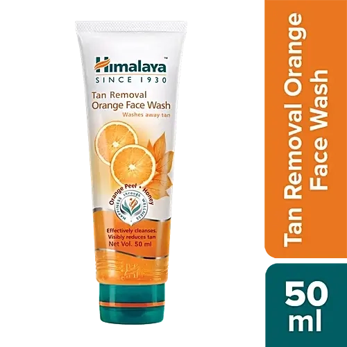 Himalaya Tan Removal Orange Face Wash | Brightening Skin Care 50ml / 100ml