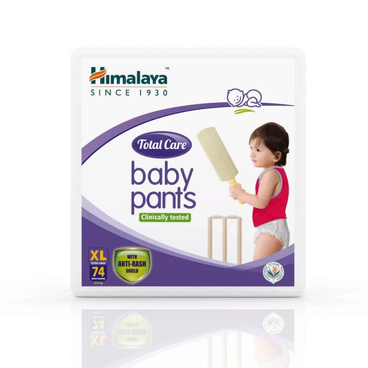 Himalaya Total Care Baby Pants XL 74s | Aloe Vera and Yashad Bhasma with Anti-Rash Shield