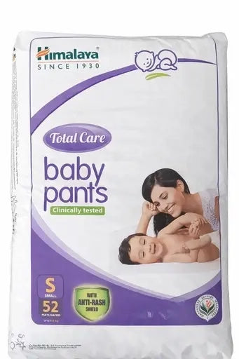 HimalayaTotal Care Baby Pants Ecom Pack 52s | Aloe Vera and Yashad Bhasma with Anti-Rash Shield