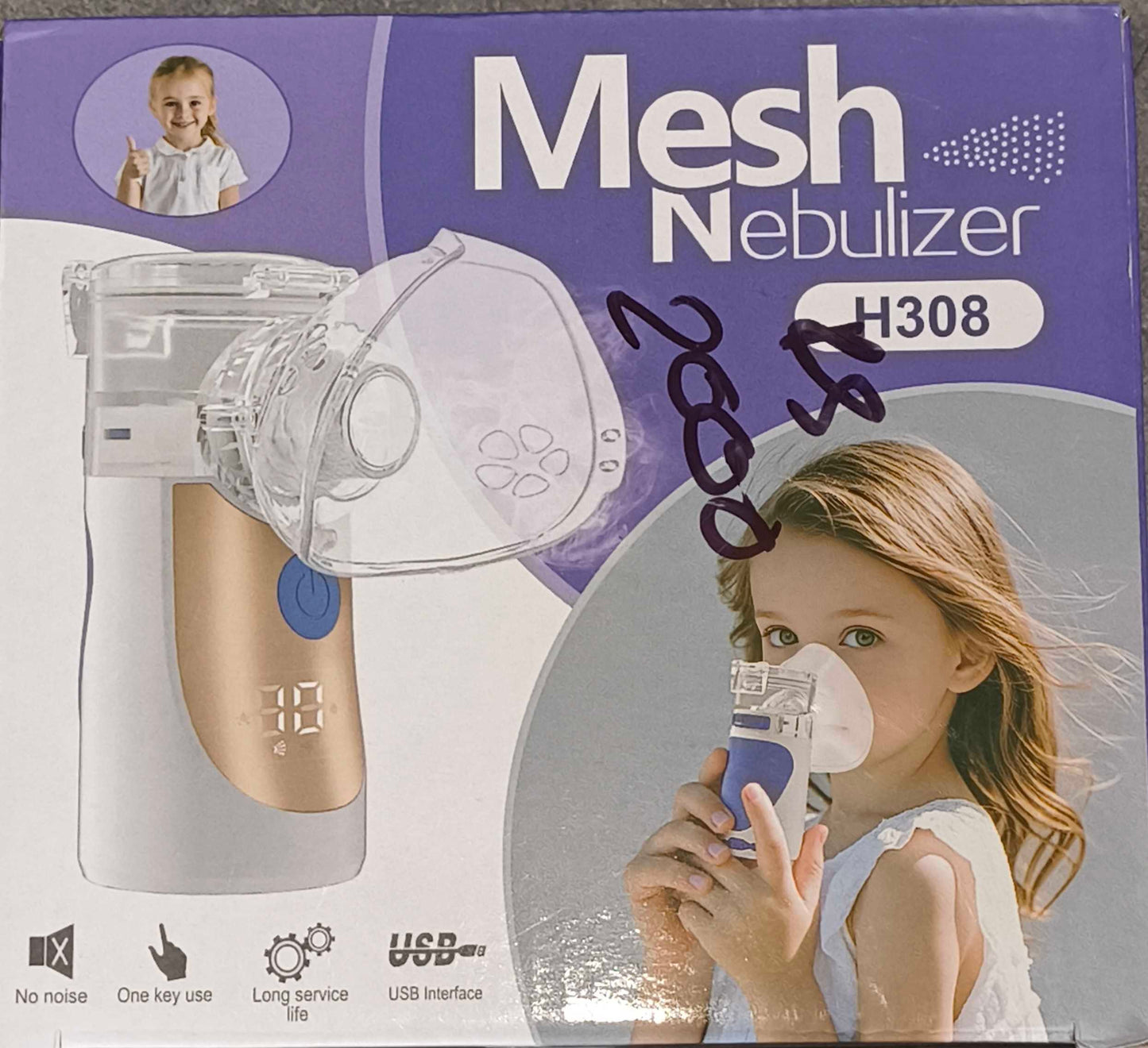 Mesh Nebulizer -  Silent Operation, USB Rechargeable, And Ideal for Asthma, Cough, and Breathing Therapy at Home