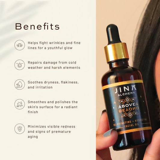 JUAS Above & Beyond Facial Oil That Deeply Nourishes Skin, Supports Hair Care, And Works As a Gentle Everyday Moisturizer