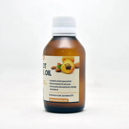 JUAS Apricot Kernel Oil - Multipurpose Carrier Oil Rich in Vitamins A and E, Commonly Used For Skincare, Massage, And Hair Nourishment