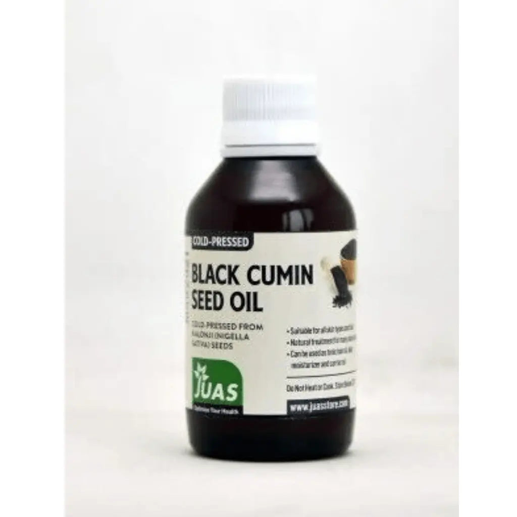 JUAS Black Cumin Seed Oil - Made From Nigella Sativa Seeds and Packaged in an Amber Glass Bottle With a Dropper for Convenient Daily Use