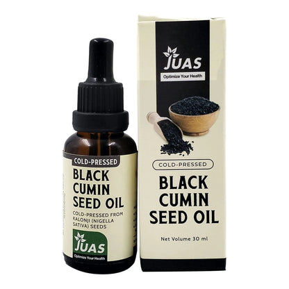 JUAS Black Cumin Seed Oil - Made From Nigella Sativa Seeds and Packaged in an Amber Glass Bottle With a Dropper for Convenient Daily Use