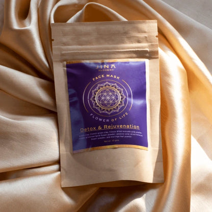 JUAS Flower of LIfe Face Mask - DIY Botanical Face Mask Blend Formulated With Natural Clays, Plant Powders, and Flower Extracts to Support Healthy-Looking and Radiant Skin