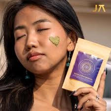 JUAS Flower of LIfe Face Mask - DIY Botanical Face Mask Blend Formulated With Natural Clays, Plant Powders, and Flower Extracts to Support Healthy-Looking and Radiant Skin