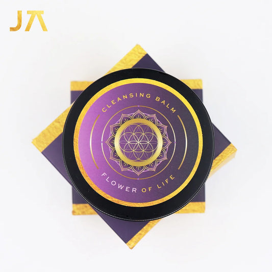 JUAS Flower of Life Cleansing Balm Makeup Remover That Melts Away Makeup, Sunscreen, and Impurities While Keeping Your Skin Soft and Nourished