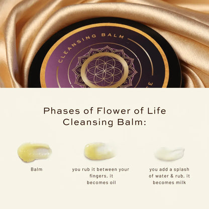 JUAS Flower of Life Cleansing Balm Makeup Remover That Melts Away Makeup, Sunscreen, and Impurities While Keeping Your Skin Soft and Nourished