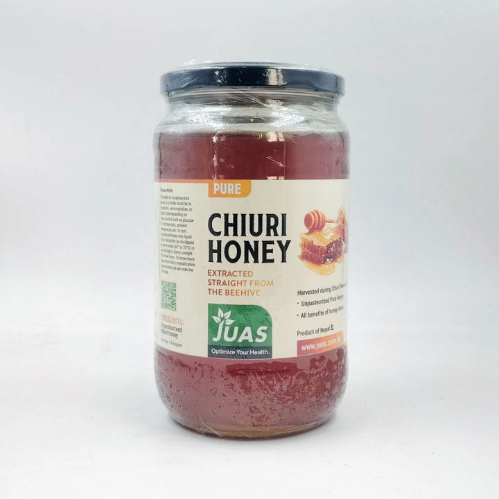 JUAS Raw Chiuri Honey - Pure, Unfiltered, and Unpasteurized Honey Sourced From Nepal’s Western and Far-Western Regions where Chiuri Trees Naturally Flourish