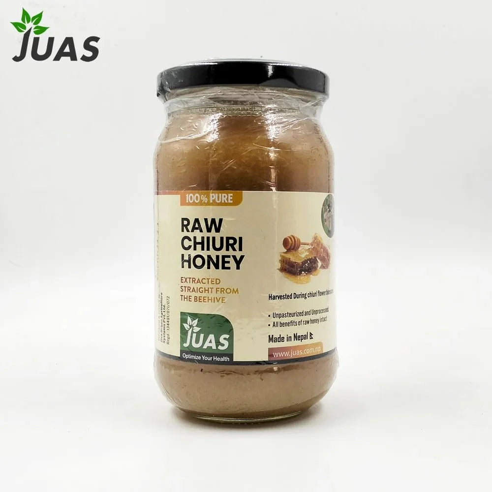 JUAS Raw Chiuri Honey - Pure, Unfiltered, and Unpasteurized Honey Sourced From Nepal’s Western and Far-Western Regions where Chiuri Trees Naturally Flourish