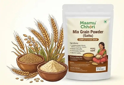 MaamuChhori Mix Grain Powder - A Nourishing Combination Of Baby-Friendly Grains Provides Essential Energy, Protein, And Micronutrients To Support Healthy Growth During The Most Critical Early Weaning Stage
