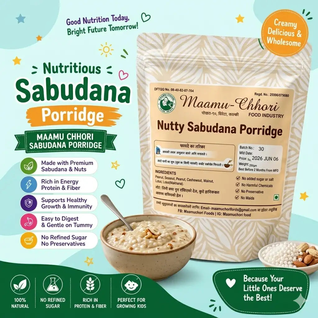 MaamuChhori Nutty Sabudana 450gm - Packed Meal That Is Quick To Prepare And Loved By Children And Adults Alike
