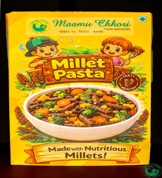MaamuChhori Millet pasta 350gm - Made Without Refined Maida, This Pasta Is Crafted From Wholesome Millet Grains