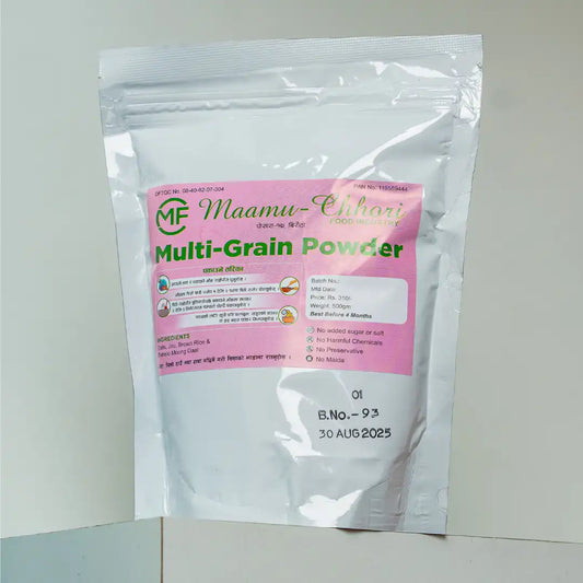 MaamuChhori Multi Grain Powder - A Nourishing Combination Of Baby-Friendly Grains Provides Essential Energy, Protein, And Micronutrients To Support Healthy Growth During The Most Critical Early Weaning Stage