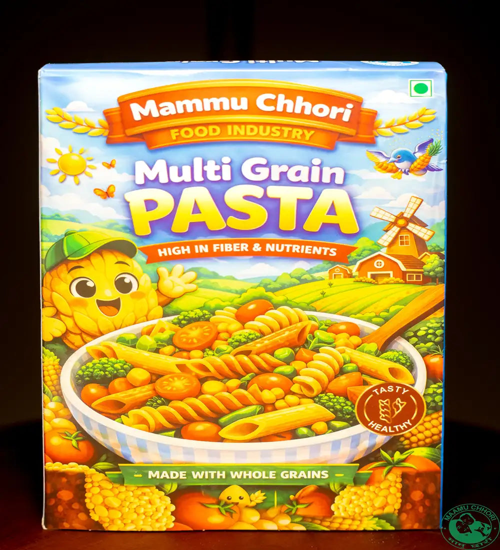 MaamuChhori Multi Grain pasta 350gm - Crafted From A Blend Of Wholesome Grains That Bring Far More To The Table Than Ordinary White Pasta
