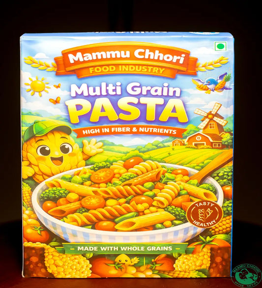 MaamuChhori Multi Grain pasta 350gm - Crafted From A Blend Of Wholesome Grains That Bring Far More To The Table Than Ordinary White Pasta