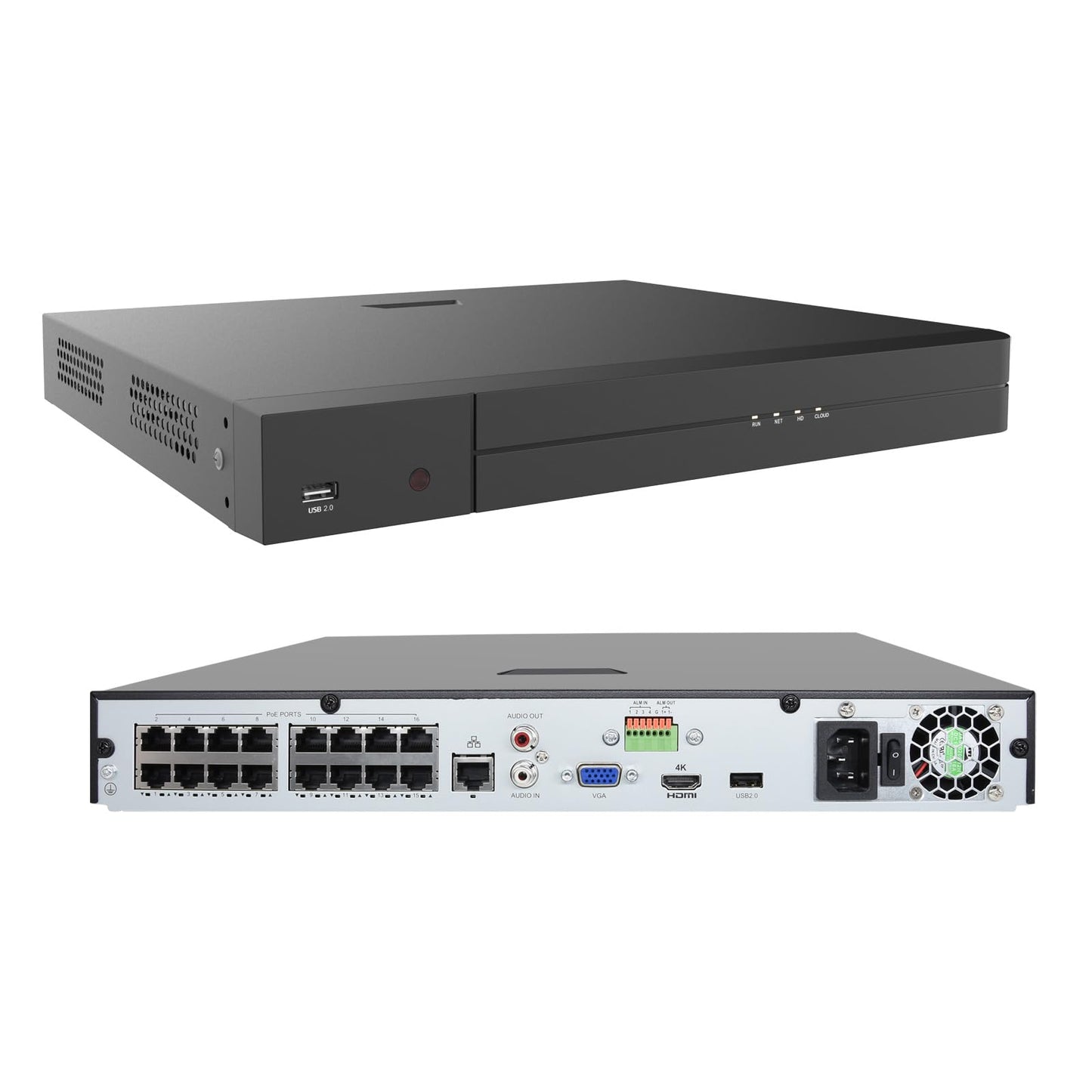 16 Channel AI Network Video Recorder (NVR) – 8MP CCTV Recorder with Smart Monitoring