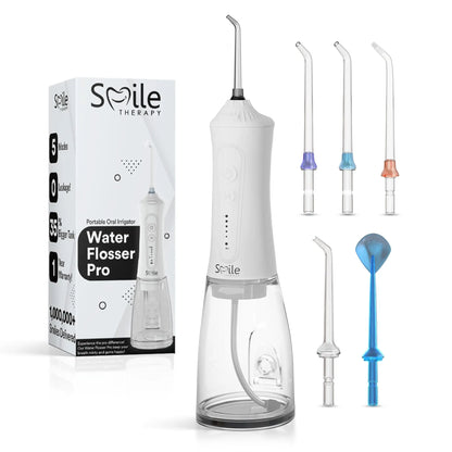 Oral Irrigator – Professional Water Flosser for Plaque Removal 5 Modes & 360° Tip