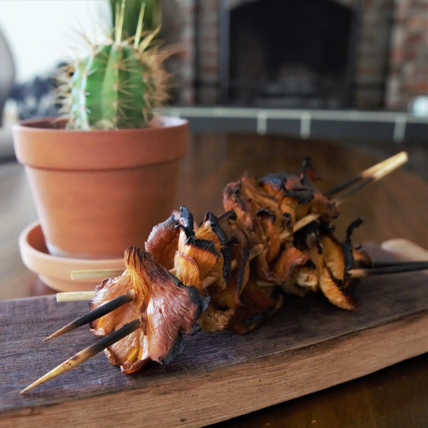 Oyster Mushroom Skewers – Smoky, Juicy & Packed with Flavor