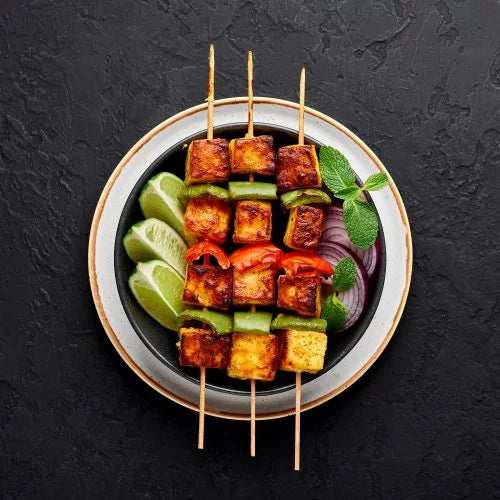 Paneer Shashlik Skewers – Spicy Indian Style Grilled Paneer Snack