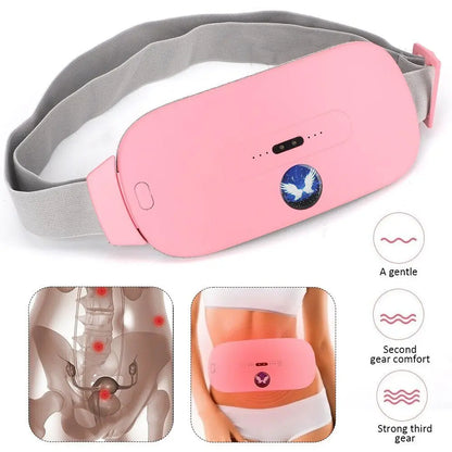 Period Belt – Reusable Menstrual Heating Belt for Cramp Relief 3 Heat Settings & Vibration Massage