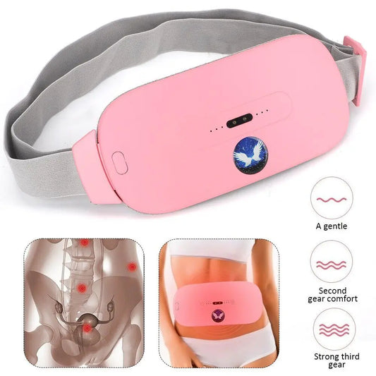 Period Belt – Reusable Menstrual Heating Belt for Cramp Relief 3 Heat Settings & Vibration Massage