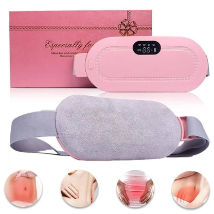 Period Belt – Reusable Menstrual Heating Belt for Cramp Relief 3 Heat Settings & Vibration Massage