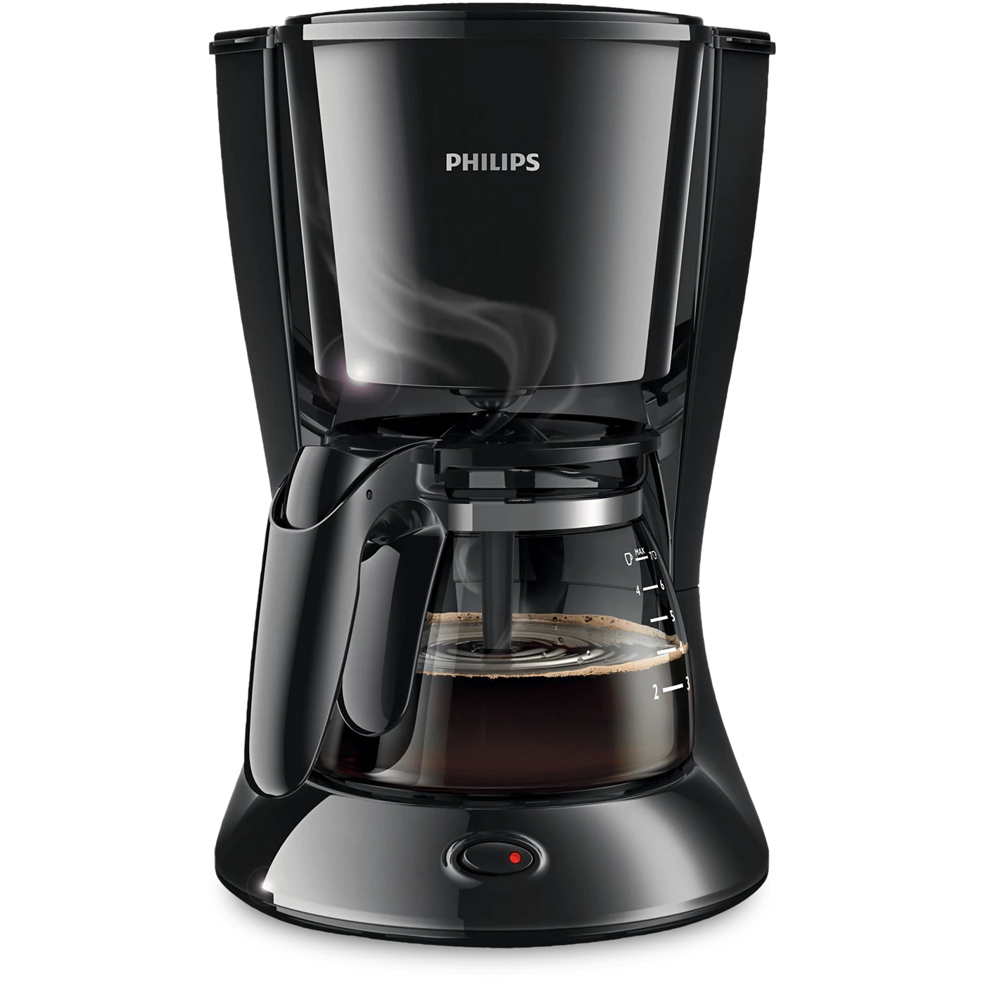 Philips Drip Filter Coffee - HD7432/20 - The Glass Jug Sits On A Keep-Warm Hotplate, While The Water Level Indicator And Simple On/Off Switch Make Brewing Effortless