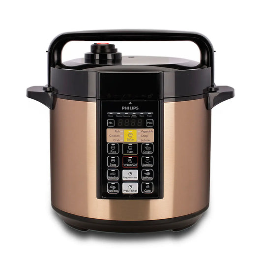 Philip Electric Pressure Cooker (EPC) - HD2139/65 - 12 Smart Programs And A 6‑Litre Large Capacity Make It The Ultimate Kitchen Helper For Busy Families