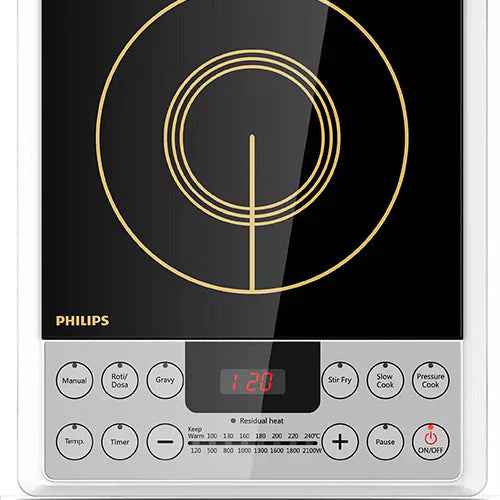 Philip Induction Cooker - HD4929/01 - Enjoy 10 Adjustable Power Levels, 6 Preset Cooking Programs And A Convenient Timer, Perfect For Boiling, Frying, Steaming And Hotpot
