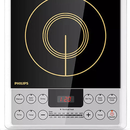Philip Induction Cooker - HD4929/01 - Enjoy 10 Adjustable Power Levels, 6 Preset Cooking Programs And A Convenient Timer, Perfect For Boiling, Frying, Steaming And Hotpot