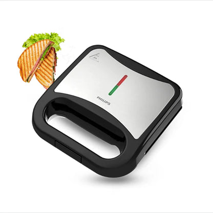 Philip Sandwich Maker - HD3010/80 - Fast Heat-Up, Cool-Touch Handles, And Simple Cleaning Make It A Daily Kitchen Hero