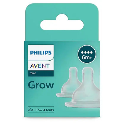 Philips Avent Tulip Teat - SCY098/97/96/95-01 - Soft Silicone With The Classic Tulip Design For Established Feeders