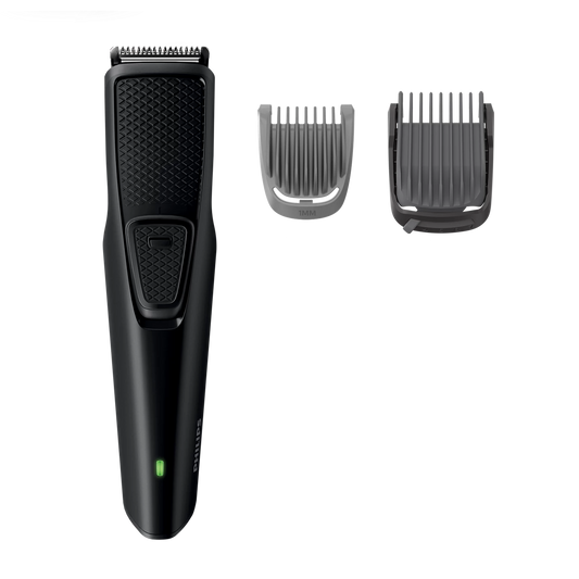 Philips Beard Trimmer - BT1233/14 - Self-Sharpening Blades, 6 Integrated Length Settings From 0.5 Mm To 5 Mm, And A 45-Minute Battery With USB Charging