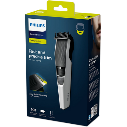 Philips Beard Trimmer - BT3206/14 - With 20 Lock-In Length Settings And A 60-Minute Battery, It Delivers A Precise, Even Trim Every Time