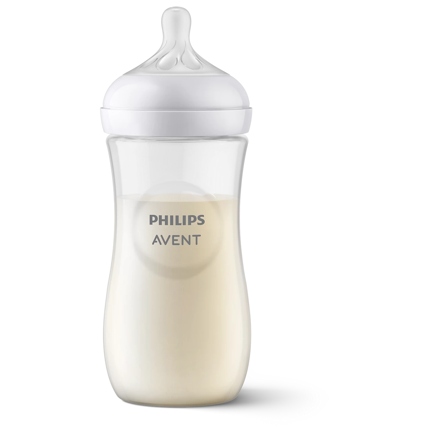 Philips Avent Bottle Nat 3.0 11oz 1P - SCY906/01 - Breast-Shaped Teat And Anti-Colic Valve Included