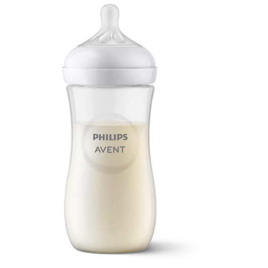 Philips Avent Bottle Nat 3.0 11oz 1P - SCY906/01 - Breast-Shaped Teat And Anti-Colic Valve Included