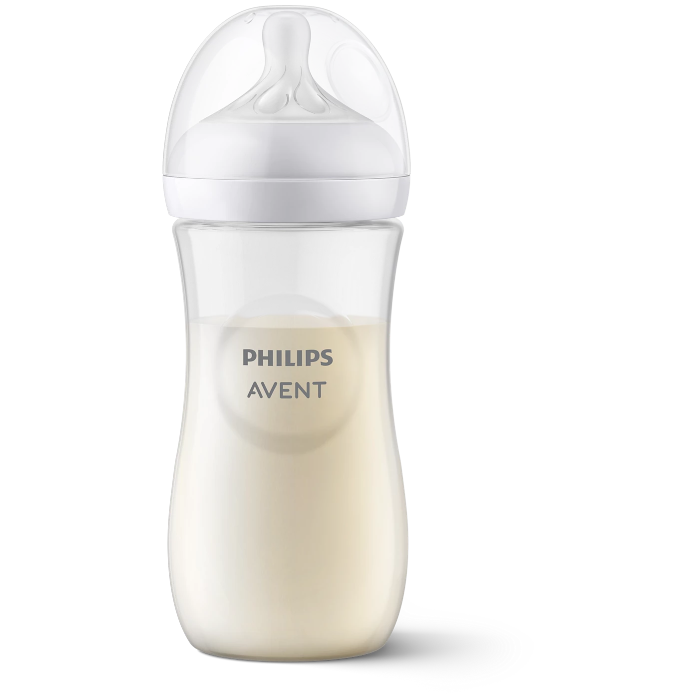 Philips Avent Bottle Nat 3.0 11oz 1P - SCY906/01 - Breast-Shaped Teat And Anti-Colic Valve Included