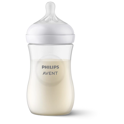 Philips Avent Bottle Nat 3.0 9oz 2P - SCY903/02 - Natural 3.0 Bottles With Flow 3 Teats And Anti-Colic Valves. Convenient Value Pack For Parents Of Older Babies