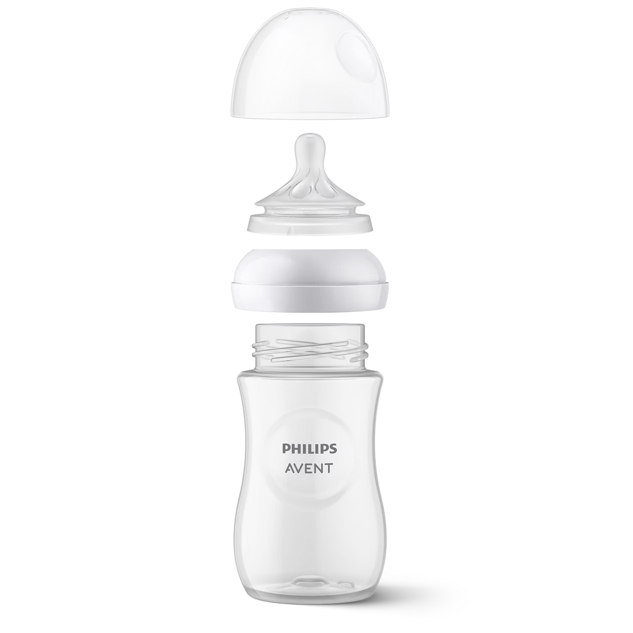 Philips Avent Bottle Nat 3.0 9oz 2P - SCY903/02 - Natural 3.0 Bottles With Flow 3 Teats And Anti-Colic Valves. Convenient Value Pack For Parents Of Older Babies