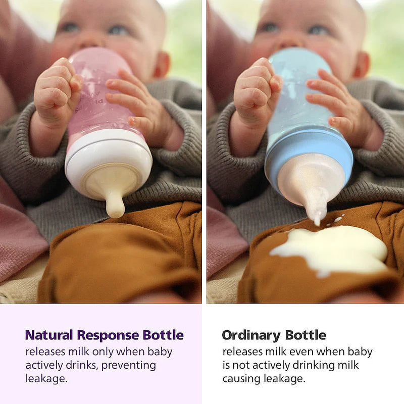 Philips Avent Bottle Nat 3.0 9oz Pink 1P - SCY903/11 - Breast-Shaped Teat, Anti-Colic Valve, And A Soft Pink Design. Perfect For Parents Who Love A Touch Of Colour