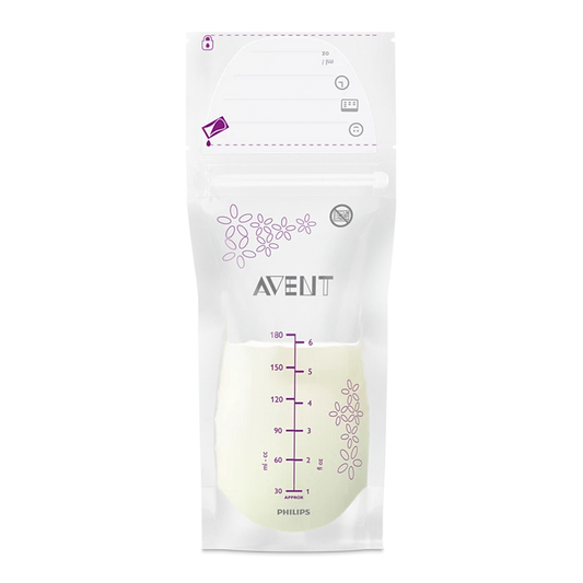 Philips Avent Breast Milk Bags 25pcs - SCF603/25 - With A Self-Standing Base And Easy-Pour Design, Storing And Transferring Expressed Milk Is Clean, Safe, And Convenient