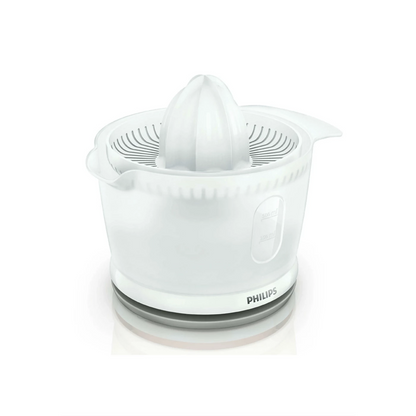 Philips Citrus Press - HR2738/00 - Two Cones Fit All Citrus Sizes, And The Transparent Jug Measures As You Squeeze