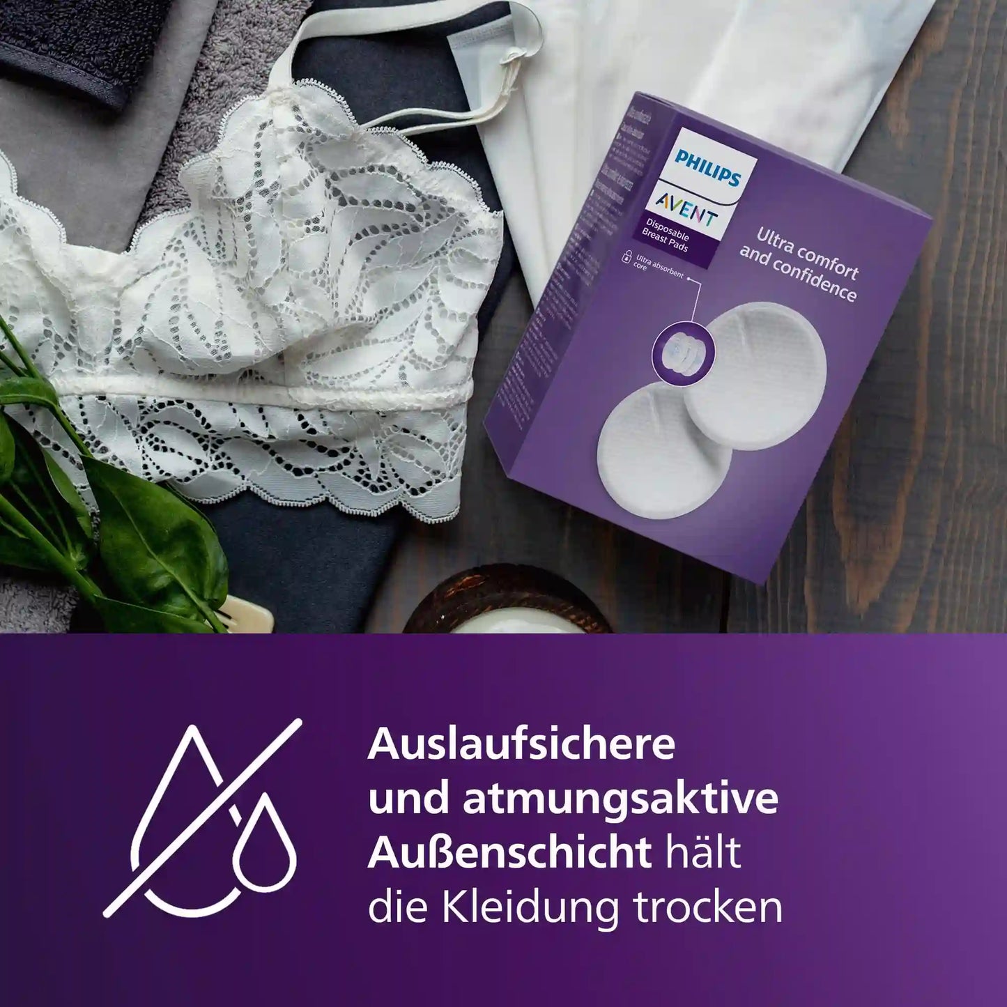 Philips Avent Disposable Breastpad 24pcs - SCF254/24 - The 24-Pack Provides Comfortable, Leak-Proof Confidence Throughout The Day And Night