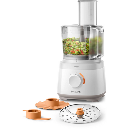 Philips Food Processor / Prep - HR7310 - 700 W Motor, 2.1 L Bowl, And Essential Attachments For Slicing, Shredding, Kneading, And Chopping